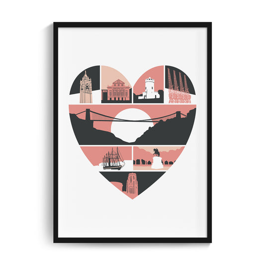 Bristol | Heart print