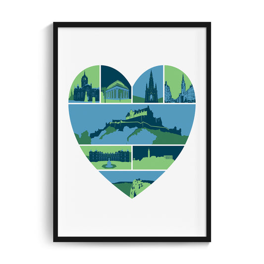 Edinburgh | Heart print
